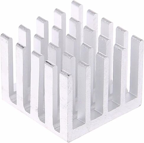 5pcs 20 * 20 * 16mm Aluminum Radiator Block Cooler Computer Motherboard Chip Cooling Silver C26 in Kuwait