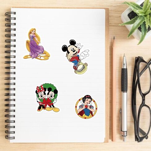 100Pcs Disney Princess Character Themed Waterproof Stickers in Kuwait