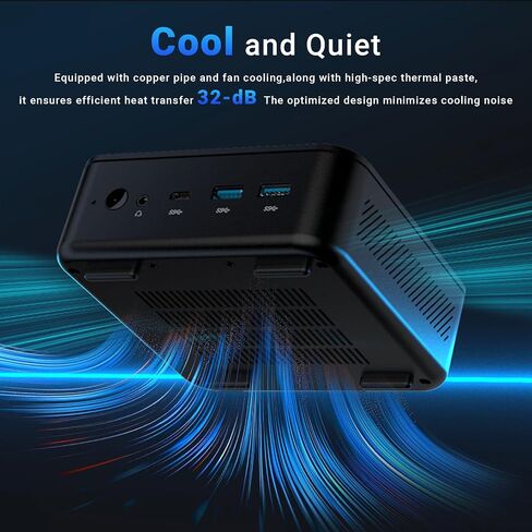 MINIX NGC-NR660 Mini PC, AMD Ryzen 5 6600H, 16GB DDR5, 512GB PCIe 3.0 SSD, Compact Windows 11 Pro Micro Desktop Computer, Dual 2.5G LAN,Triple 4K Display, USB-C 4.0, WiFi 6E for Home/Office/Gaming in Kuwait