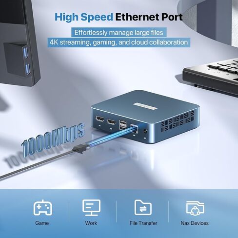 PELADN Mini PC, N95(up to 3.4GHz),16GB DDR4/512GB SSD Mini Desktop Computer in Saudi Arabia
