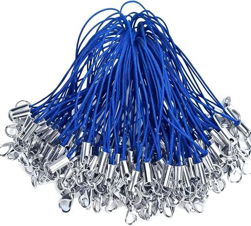 Phone Charm Strap String 100pcs Keychain Strings Cell Phone Charms Strap Kit Mini Lanyard Key Chain String for Keychain Cellphone Charms Jewelry Making (Multicolor) in Kuwait