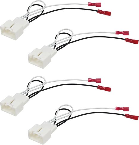 4PCS 72-5602 Car Door Speaker Adapter Wiring Harness, Audio Wire Cable Connector Plug, Compatible with Ford Focus F-150 F-250 EcoSport Explorer Escape & Mazda 3 CX-3 CX-5 CX-9 Speaker in Kuwait