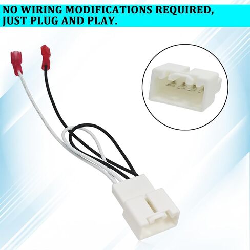 4PCS 72-5602 Car Door Speaker Adapter Wiring Harness, Audio Wire Cable Connector Plug, Compatible with Ford Focus F-150 F-250 EcoSport Explorer Escape & Mazda 3 CX-3 CX-5 CX-9 Speaker in Kuwait