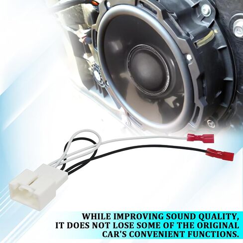 4PCS 72-5602 Car Door Speaker Adapter Wiring Harness, Audio Wire Cable Connector Plug, Compatible with Ford Focus F-150 F-250 EcoSport Explorer Escape & Mazda 3 CX-3 CX-5 CX-9 Speaker in Kuwait
