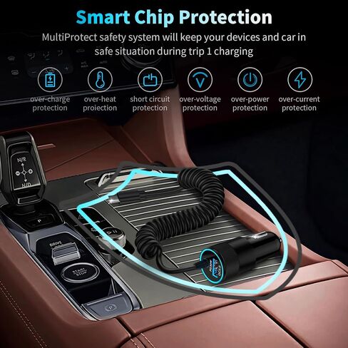 USB C Android Car Charger Fast Charging Compatible with Motorola Razr Ultra in Saudi Arabia