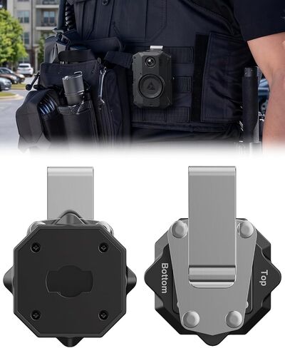 WEIGUZC Metal Clip Mount Compatible with Axon Taser Body Camera 2/3/4, Bodycam Holder for Belt, Vest & Uniform Webbing, Quick Release Rotating Camera Mount, Heavy Duty Metal Camera Mount Clamp in Saudi Arabia