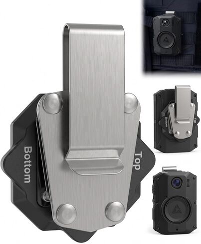 WEIGUZC Metal Clip Mount Compatible with Axon Taser Body Camera 2/3/4, Bodycam Holder for Belt, Vest & Uniform Webbing, Quick Release Rotating Camera Mount, Heavy Duty Metal Camera Mount Clamp in Saudi Arabia