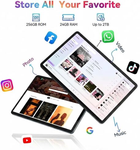 Tablet, Android 16 Tablet with Keyboard, 24GB +256GB/2TB, Gemini Ai 3.5 in Kuwait