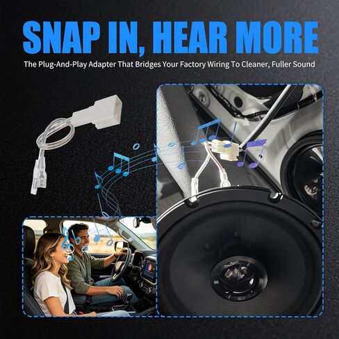 4PCS Car Door Speaker Harness Adapters for Car Speakers Upgrade in Kuwait