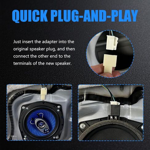 4PCS Car Door Speaker Harness Adapters for Car Speakers Upgrade in Kuwait