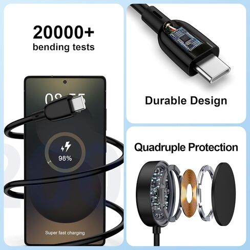 Samsung Galaxy Watch Charger for Watch 8/8 Classic/7/6/6 Classic/Ultra/FE in Kuwait