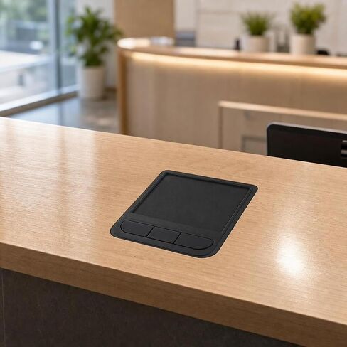Industrial Touchpad Mouse Panel Mount Mouse Touchpad USB Mouse Wired Mouse with Rectangular Housing and Mounting Ear for Tight Rack Drawers Control in Kuwait