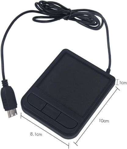 Industrial Touchpad Mouse Panel Mount Mouse Touchpad USB Mouse Wired Mouse with Rectangular Housing and Mounting Ear for Tight Rack Drawers Control in Kuwait