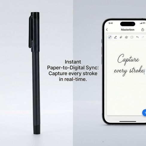 Fabater Smart Writing Set with Pen and Real Time Sync Function for Digital Note Taking on Smartphones A6 Size Blue in Kuwait