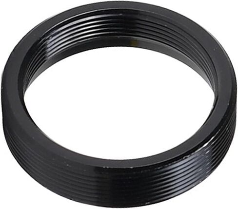 C-Mount Lens Adapter 25mm to C Extension Tube, Aluminum Alloy Spacer Ring for Microscope Industrial Security Camera, 30mm OD 9mm Thick(Black) in Kuwait
