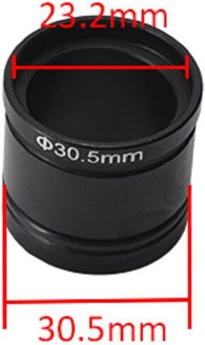 C-Mount Microscope Camera Adapter 30mm/30.5mm for CCD Digital Eyepiece, Metal Lens Interface Compatible with 23.2mm Biological Microscope(30mm) in Kuwait