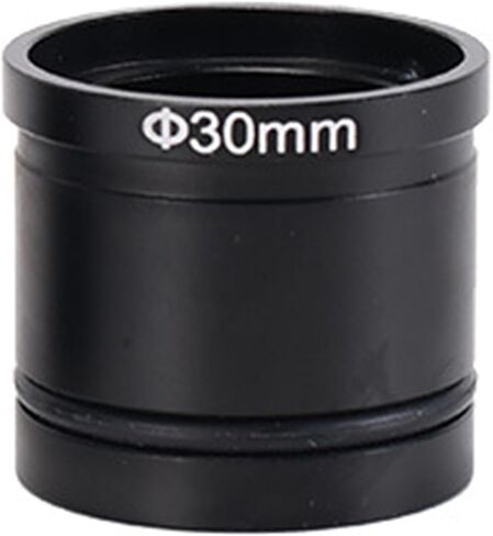 C-Mount Microscope Camera Adapter 30mm/30.5mm for CCD Digital Eyepiece, Metal Lens Interface Compatible with 23.2mm Biological Microscope(30mm) in Kuwait