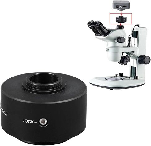 Microscope C Mount Adapter, 0.5X Lens for AX CX BX MX CX2 BX2 SZX Series, with Sensor Compatibility 1/1.8 1/2 1/2.5 Inch in Kuwait