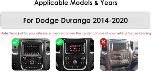 64GB Android14 Car Radio Upgrade for Dodge Durango 2014-2020 10.4 Inch IPS Touch Screen Supports Wireless Carplay/Android Auto,Steering Wheel Control, WiFi, FM 2GB ROM Car Tablet in Kuwait