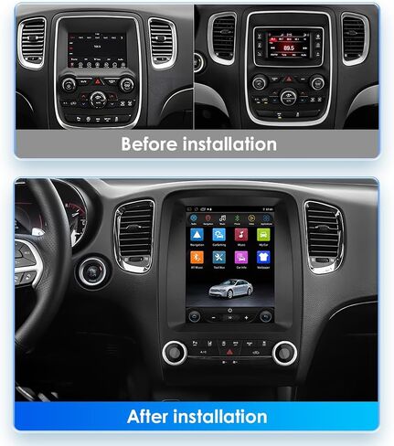 64GB Android14 Car Radio Upgrade for Dodge Durango 2014-2020 10.4 Inch IPS Touch Screen Supports Wireless Carplay/Android Auto,Steering Wheel Control, WiFi, FM 2GB ROM Car Tablet in Kuwait