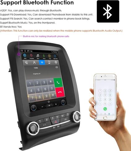 64GB Android14 Car Radio Upgrade for Dodge Durango 2014-2020 10.4 Inch IPS Touch Screen Supports Wireless Carplay/Android Auto,Steering Wheel Control, WiFi, FM 2GB ROM Car Tablet in Kuwait