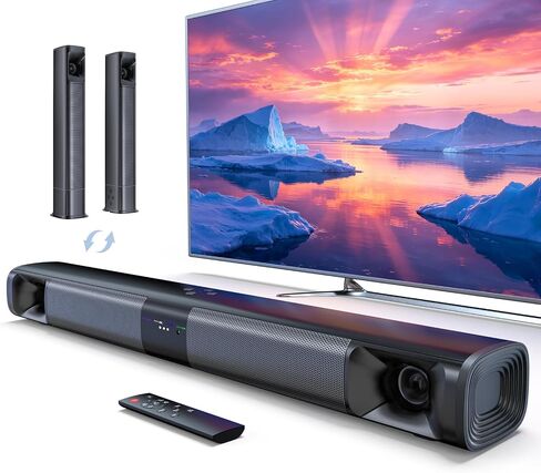 Sound Bar for Smart TV, 2‑in‑1 Detachable, 31" 80W Surround Sound in Kuwait