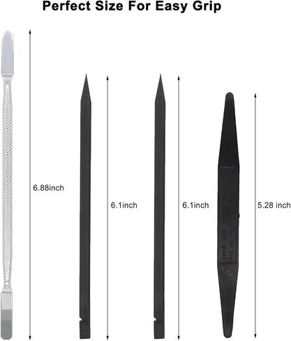 22 in 1 Mobile Phone Repair Tools Kit Plastic & Metal Spudger Pry Opening Tool Precision Screwdriver Set Suction Cup Pliers Hand Tools Set for iPhone Cell Phone Electronics Repair in Kuwait