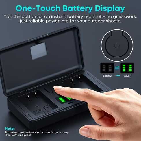 NB-13L Camera Battery Charger for Canon PowerShot, Dual Charger with LED in Kuwait