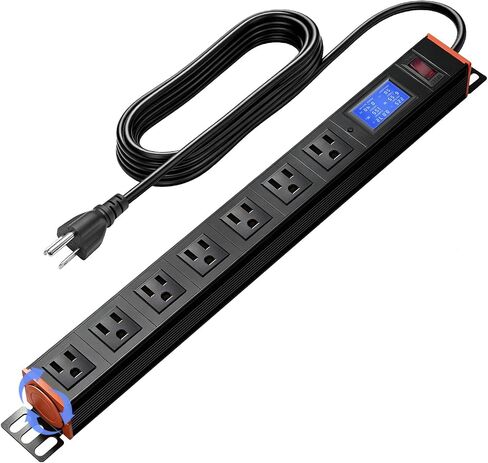 19in 1U Metered PDU Rack Mount Power Strip with Display in Kuwait