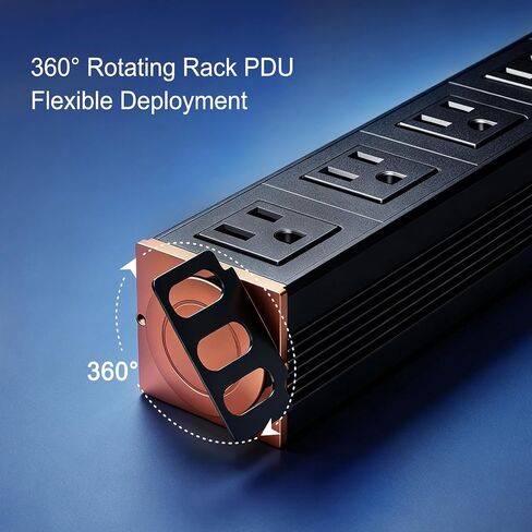 19in 1U Metered PDU Rack Mount Power Strip with Display in Kuwait