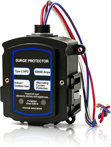 Whole Home Surge Protector, SPD2ULTRA Surge Protector, 108,000Amp Whole-House Surge Protector,120/240V, Indoor/Outdoor,for Breaker Box/Load Center,System Spike and Surge Protection,10 Years Warranty in Saudi Arabia