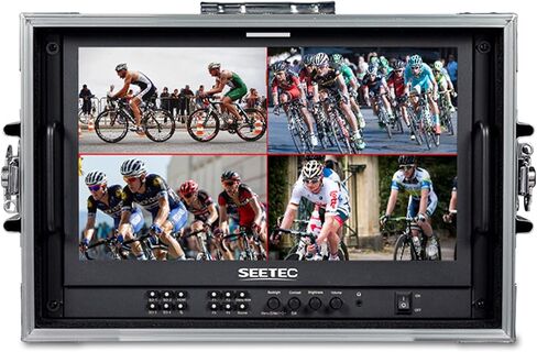 ATEM156S-CO 15.6 inch Multi-Camera Broadcast Monitor with 4x3G-SDI Input Output 1 HDMI in Quad Split Display for Studio Television Production Full HD 1920x1080 (ATEM156S-CO) in Kuwait