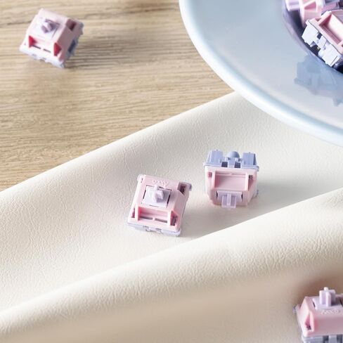 Akko V3 Fairy Linear Silent Keyboard Switch for Mechanical Gaming Keyboard, 5-Pin 50gf Quiet Pre-Lubed Switches with Standard MX Structure (45pcs) in Kuwait
