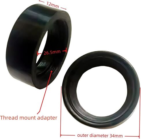 Binocular Eye Cups Replacement 2pCS Binoculars Telescope Eyepiece Cap Eye Lens Cover Shade Cup Guard Shield Thread Adapter Mount M27X0.5 for 62 Type 8X30 Monocular in Kuwait