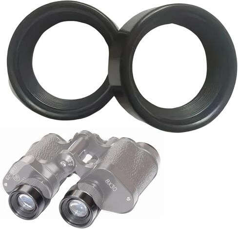 Binocular Eye Cups Replacement 2pCS Binoculars Telescope Eyepiece Cap Eye Lens Cover Shade Cup Guard Shield Thread Adapter Mount M27X0.5 for 62 Type 8X30 Monocular in Kuwait