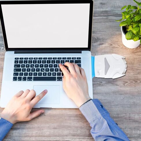 NUOBESTY White USB Laptop Radiator Cooling Fan with Quiet Operation and Unique Style, Plastic Computer Accessory for Efficient Air Draft Cooling, for Computer Use in Kuwait