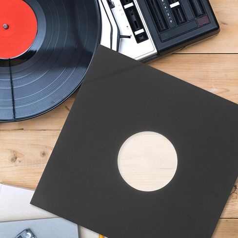 Vinyl Record 12pcs Black Kraft Paper Protective Sleeves in Kuwait