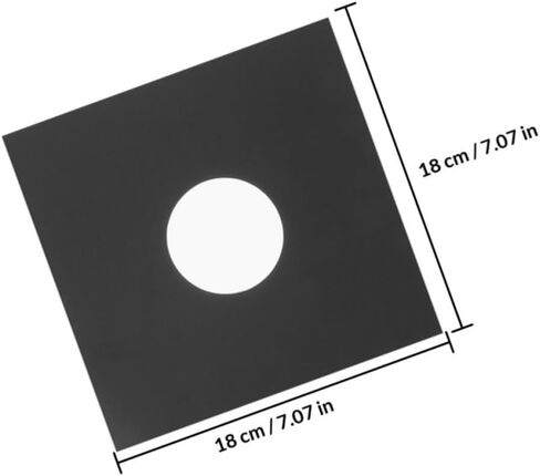 Vinyl Record 12pcs Kraft Paper Protective Sleeves Black in Kuwait