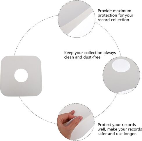 10 Pcs White Paper Inner Sleeve for Vinyl Record Protection 12 Inch in Kuwait