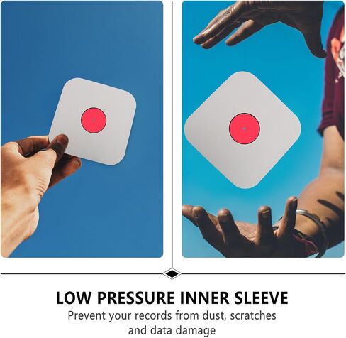 10 Pcs White Paper Inner Sleeve for Vinyl Record Protection 12 Inch in Kuwait