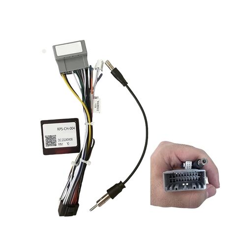 Car Wiring Harness Power Cable Adapter Box Decoder Compatible with Jeep Compass Patriot Wrangler 300C RP5-CH-004 CH-SS-04(Only Canbus) in Kuwait