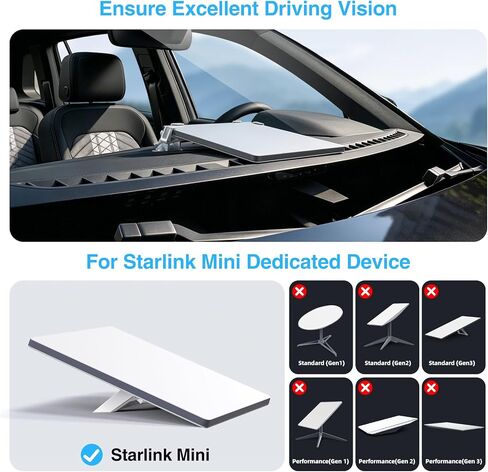 Star-Link Mini Car Mount for Dashboard, for Starlink Mini Suction Cup Mount in Kuwait