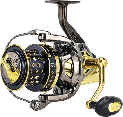 Sougayilang Spinning Reels 10000 Series Surf Fishing Reels, Ultra Smooth Powerful with CNC Aluminum Spool, Inshore & Offshore Saltwater Fishing in Kuwait