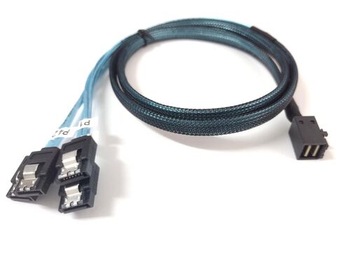 mini SAS Cable SFF-8643 to 4X SATA 1m 3ft SATA/SAS Cable Adapter 9361-8i 9460-8i in Saudi Arabia