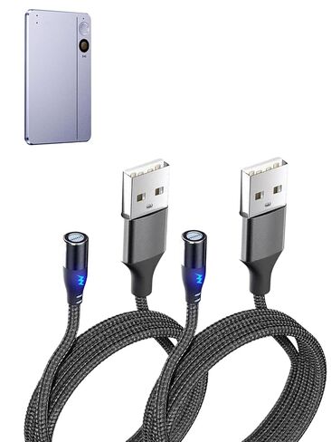 [2 Pack for RECOLX Tap AI Voice Recorder Charging Cable in Kuwait