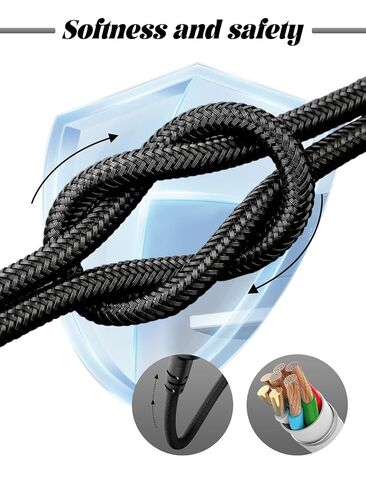 [2 Pack for RECOLX Tap AI Voice Recorder Charging Cable in Kuwait