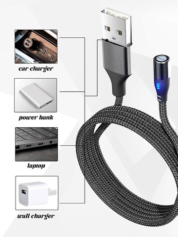 [2 Pack for RECOLX Tap AI Voice Recorder Charging Cable in Kuwait