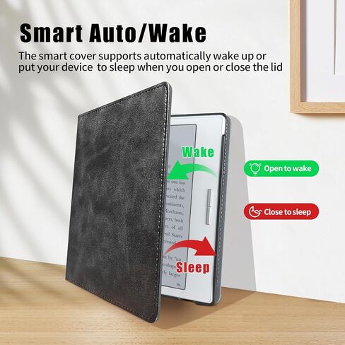 Case for Boox Go 7 B/W & Go 7 Color (Gen I/II, 2025/2024) & Boox Page - Foldable Stand Cover with Auto Sleep/Wake + Clear Flexible Soft Back Cover in Kuwait