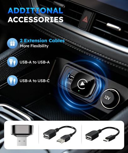Ticarve 2-in-1 Wireless Apple CarPlay & Android Auto Adapter in Kuwait