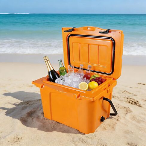 NicBex 25QT Rotomolded Hard Cooler Portable Ice Chest Insulated, Navy Blue in Kuwait